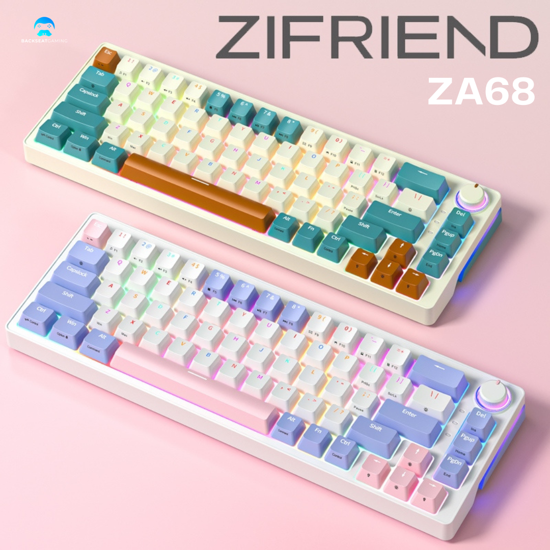 Zifriend Za Rgb Gasket Mount Hot Swappable Type C Wired Keys