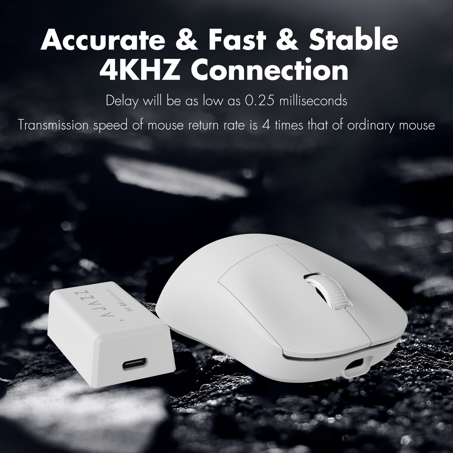 AJAZZ AJ199 4k Wireless Gaming Mouse - Backseat Gaming Nepal