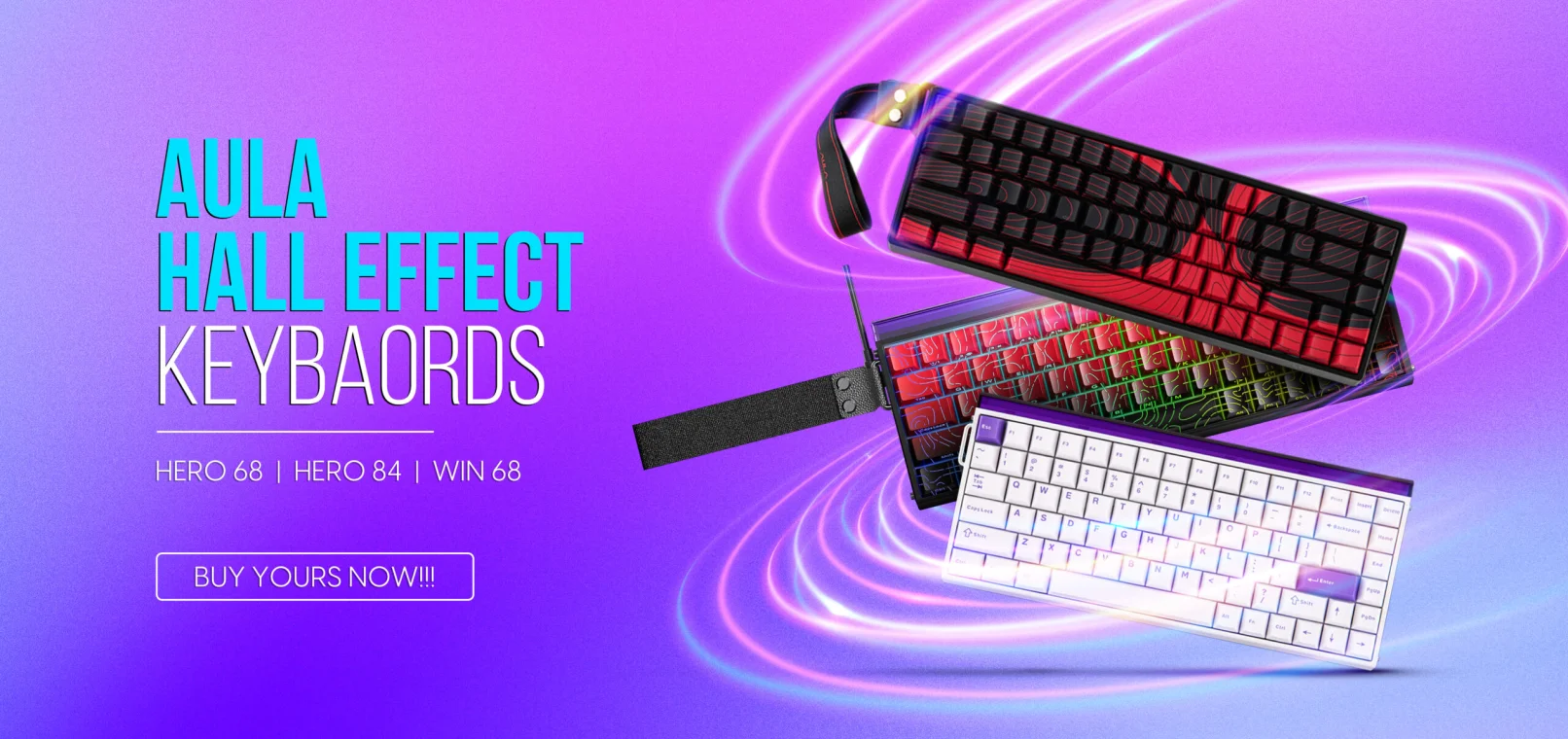 Aula Hall Effect Keyboards